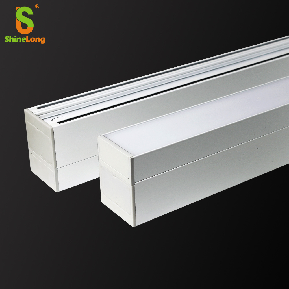 ShineLong LED Linear Light for EU  IP40 Waterproof 20W 30W 40W Light Down Non-dim ceiling grid linear led light