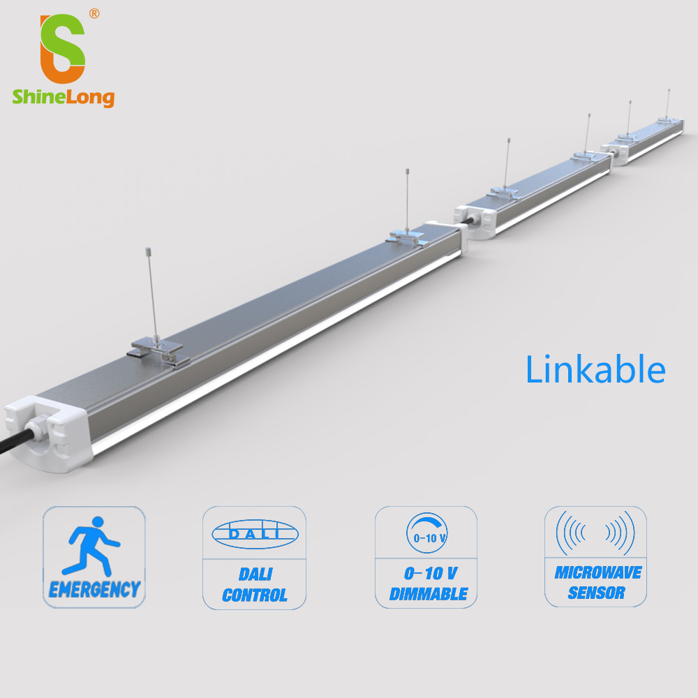 ShineLong high quality 2ft 4ft 5ft aluminium ip65 led linear trip-roof lighting fixture with SAA TUV certificate