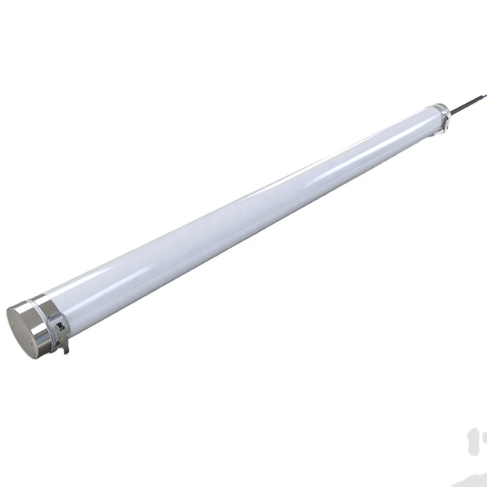 Waterproof emergency 1200 mm IP69K led Tri-proof light with tube plastic slat light tri-proof light motion sensor fixture