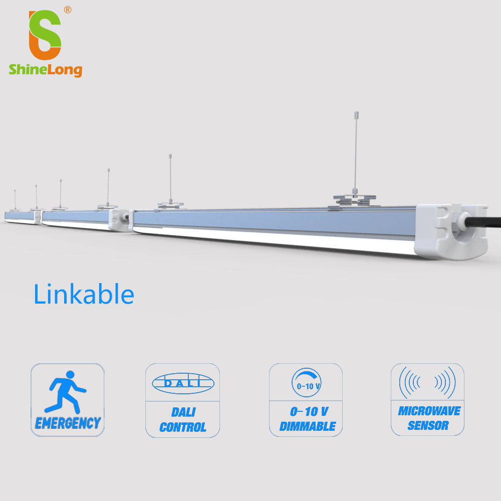 ShineLong high quality 2ft 4ft 5ft aluminium ip65 led linear trip-roof lighting fixture with SAA TUV certificate