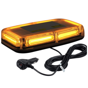 COB Amber Warning Beacon Light with Magnetic 12V Rotation Emergency flash strobe lights for Trucks Car Vehicle