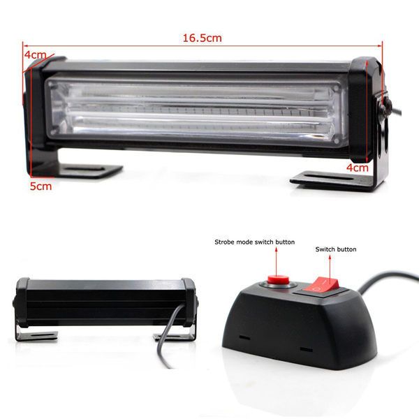 Traffic Advisor Emergency Vehicle slim COB Led warning strobe light bar