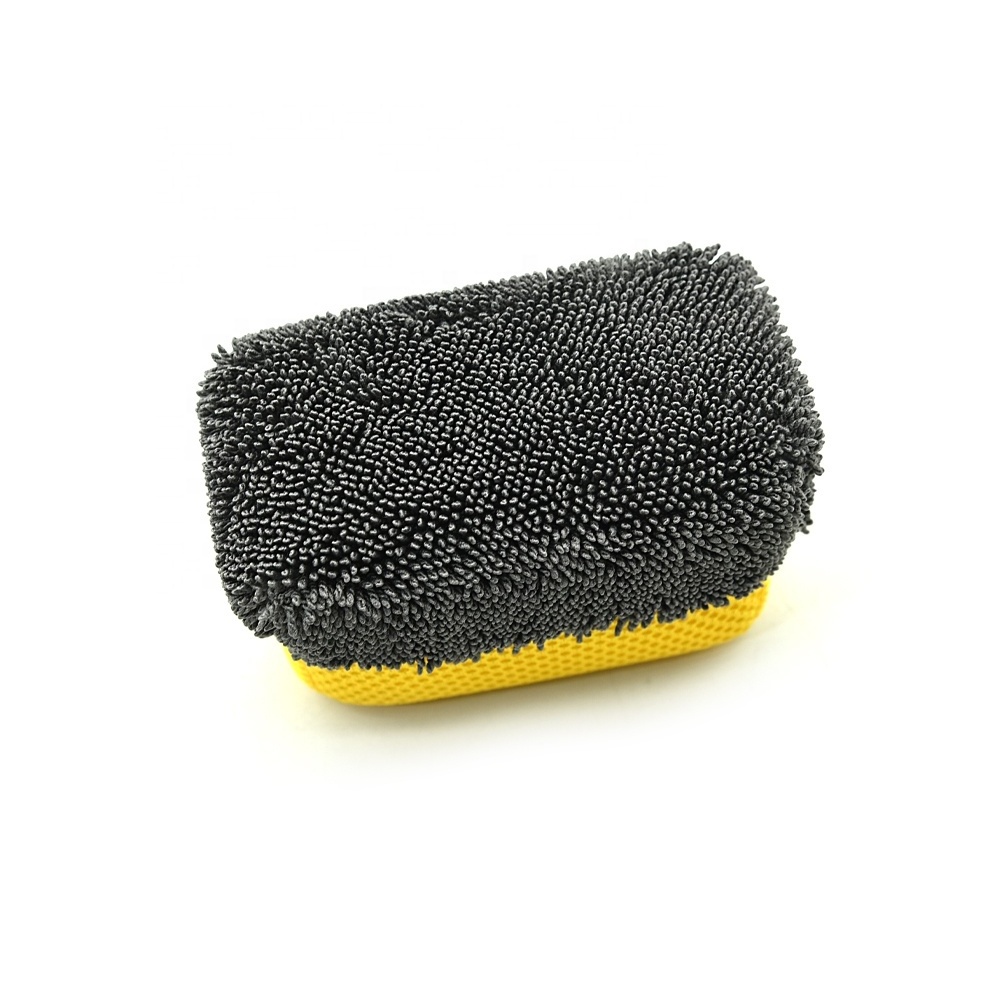 Microfiber Twist Car Detailing Tire Shine Applicator Sponges