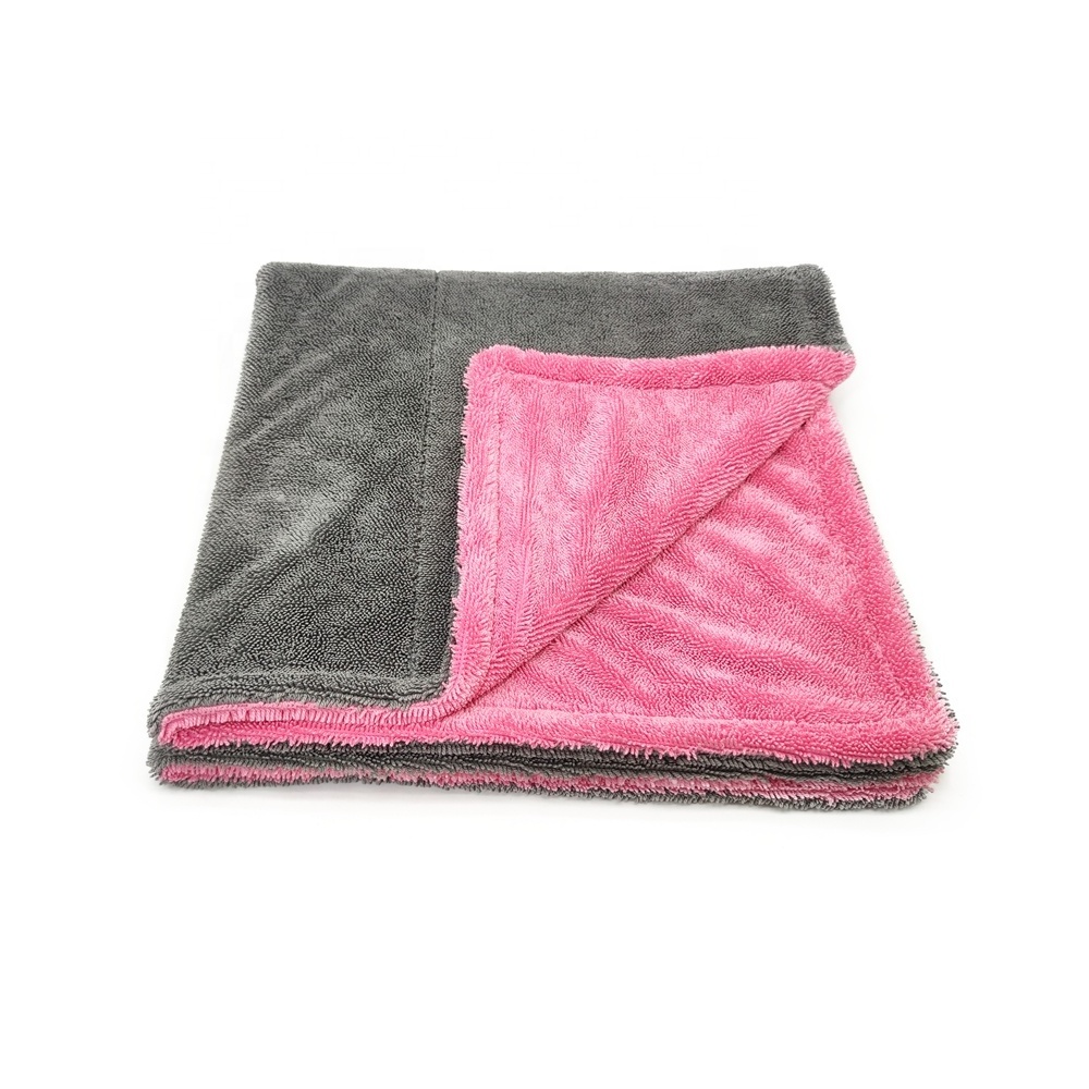 ShineOpen Hot Selling Auto Detailing Car Wash Microfiber Twist Loop Quick Drying Towel 1200gsm