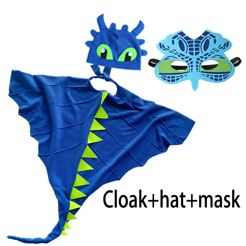 PartyTree Children's dinosaur show capes hat masks Halloween Christmas cosplay costumes