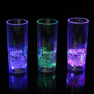 Party Supplies Plastic LED Flashing Glass Liquid Activated LED Drinking Cups