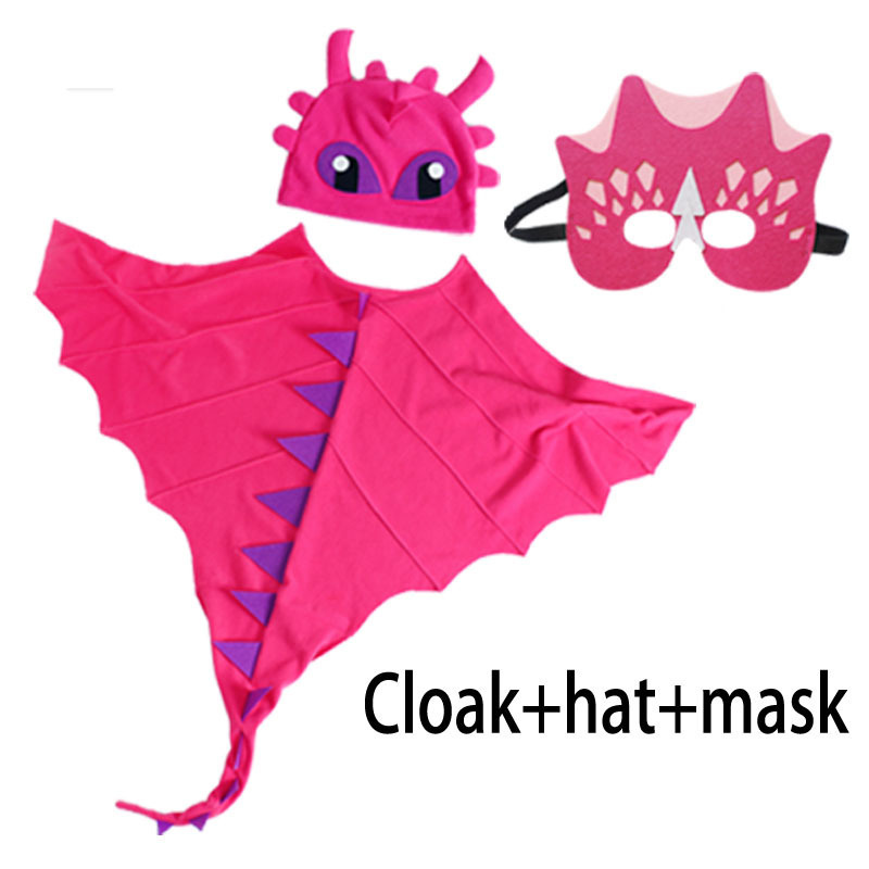 PartyTree Children's dinosaur show capes hat masks Halloween Christmas cosplay costumes