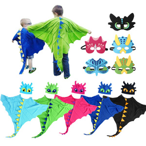 PartyTree Children's dinosaur show capes hat masks Halloween Christmas cosplay costumes