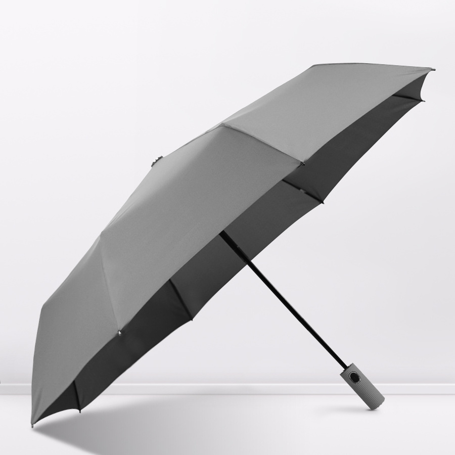 Stylish elegant new invention wholesale automatic windproof 3 fold custom logo full print folding umbrella