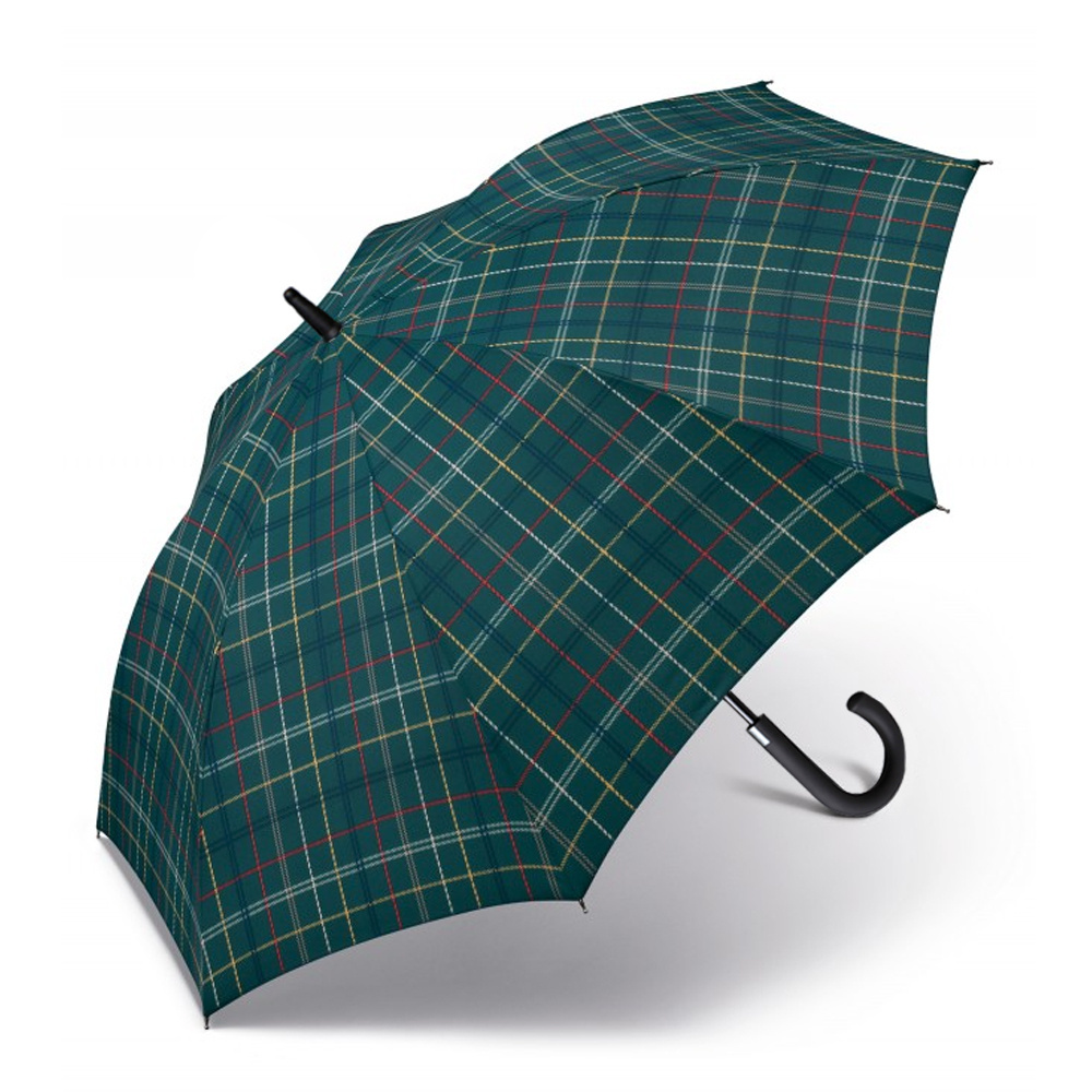 wholesale cheap umbrellas umbrella custom print umbrellas for the rain windproof Plaid Striped zwarte groene blauwe Curved hook