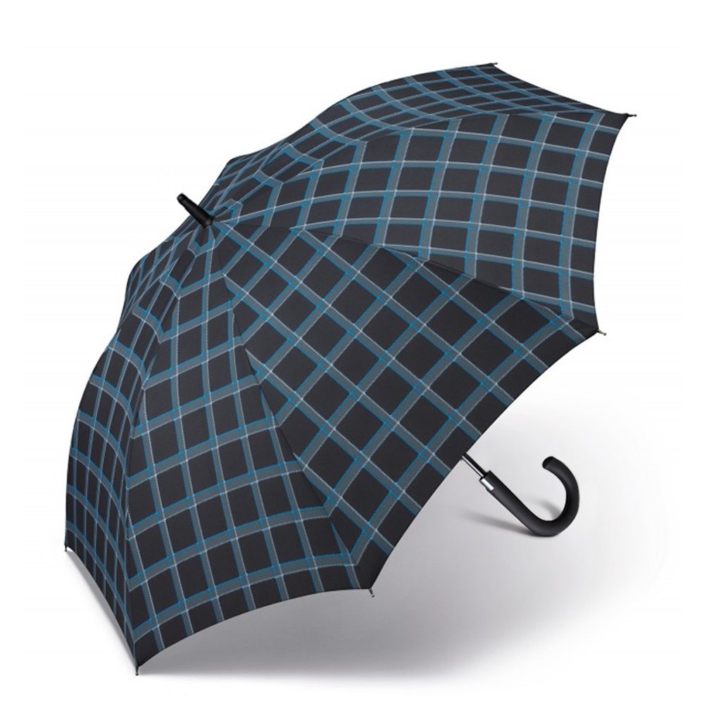 wholesale cheap umbrellas umbrella custom print umbrellas for the rain windproof Plaid Striped zwarte groene blauwe Curved hook