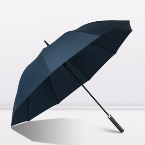 Stock Available golf umbrella china  high quality large umbrella glass fiber straight umbrella wholesale