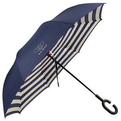 lily upside-down reverse umbrella promotional travel umbrella hands free cell phone upside down