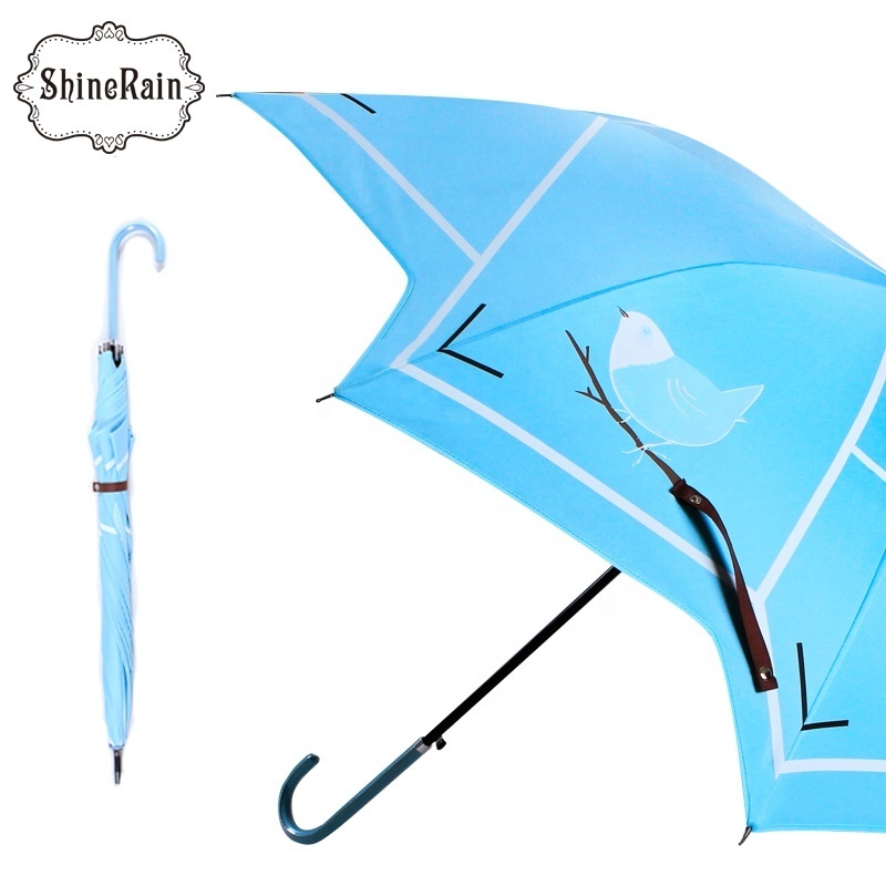 creative Irregular sun umbrella China supplier personalized automatic promotional long umbrella