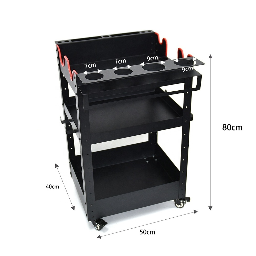 Premium Rolling Detailing Cart Detailing Trolley For Car Care & Cleaning