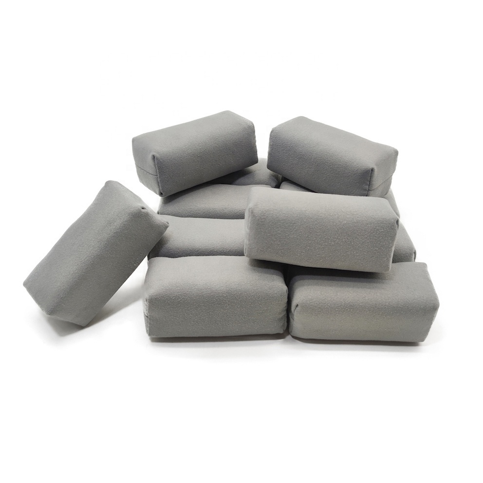 Automotive Car Coating Sponge Grey Suede Coating Applicator for Car Paint Glass Ceramic Coating Wax Applicator