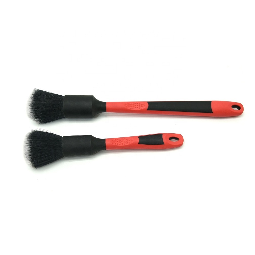 Car Detail Cleaning Brush Set Ultra Soft Car Detailing Brush with Comfortable Rubber Coated Handle