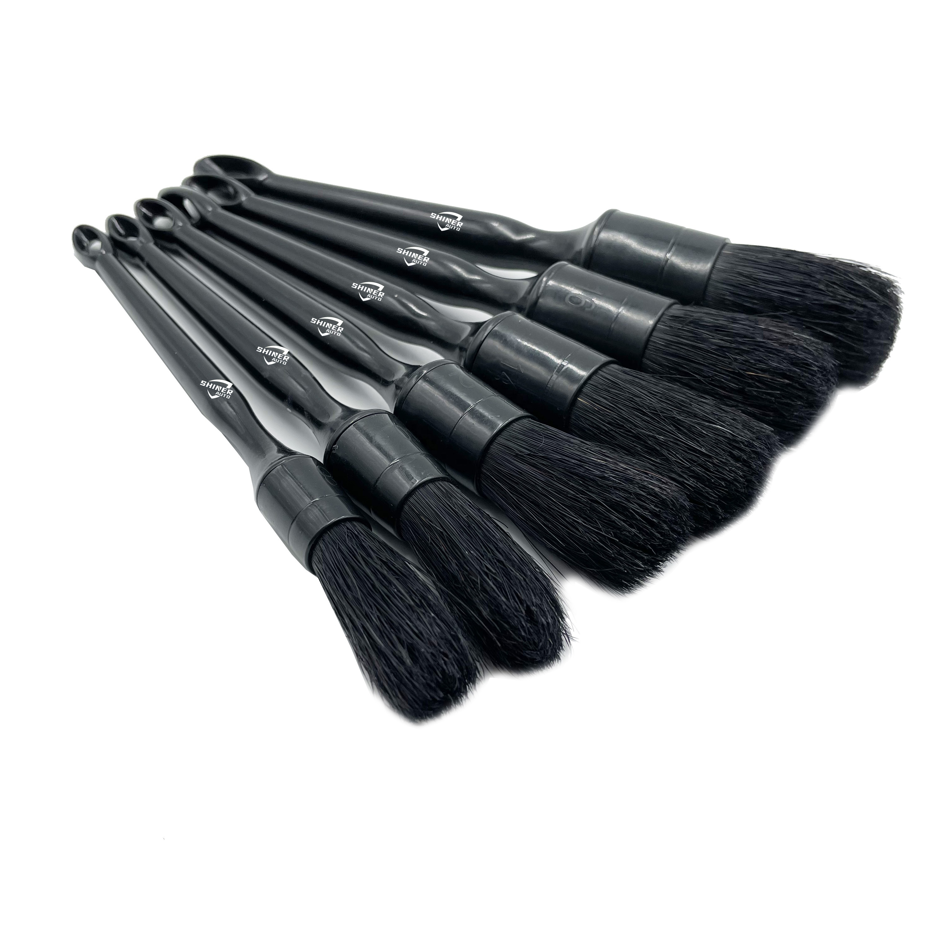 Factory Price Wholesale Automotive Interior Detailing Brush For Rim Cleaner Boar Hair Auto Detailing Brush