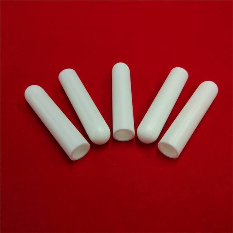 Zirconia ceramic tube one end closed for thermalcouple