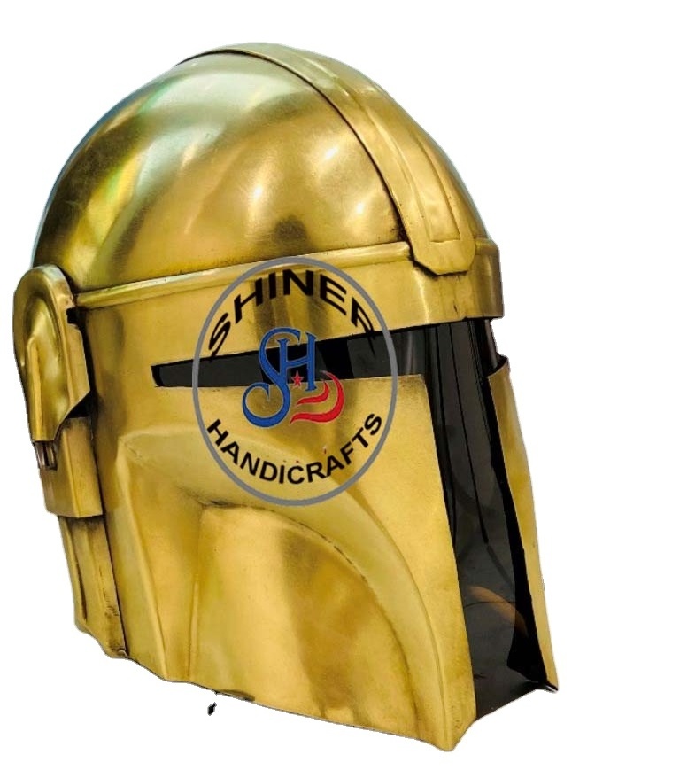 Top Quality Armor Helmet Mandalorian Helmet Antique Brass Costume Medieval Roman Centurion Helmet  Manufacturer