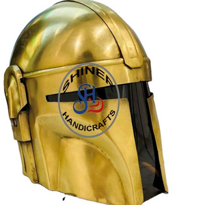 Top Quality Armor Helmet Mandalorian Helmet Antique Brass Costume Medieval Roman Centurion Helmet  Manufacturer