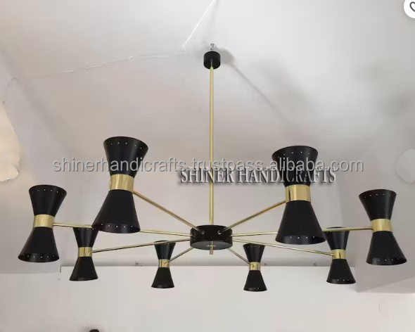 Sputnik Chandelier for Ceiling Light Fixture of 8 Arm Stilnovo style Dining Room Home Decor mid century modern Italian lamp