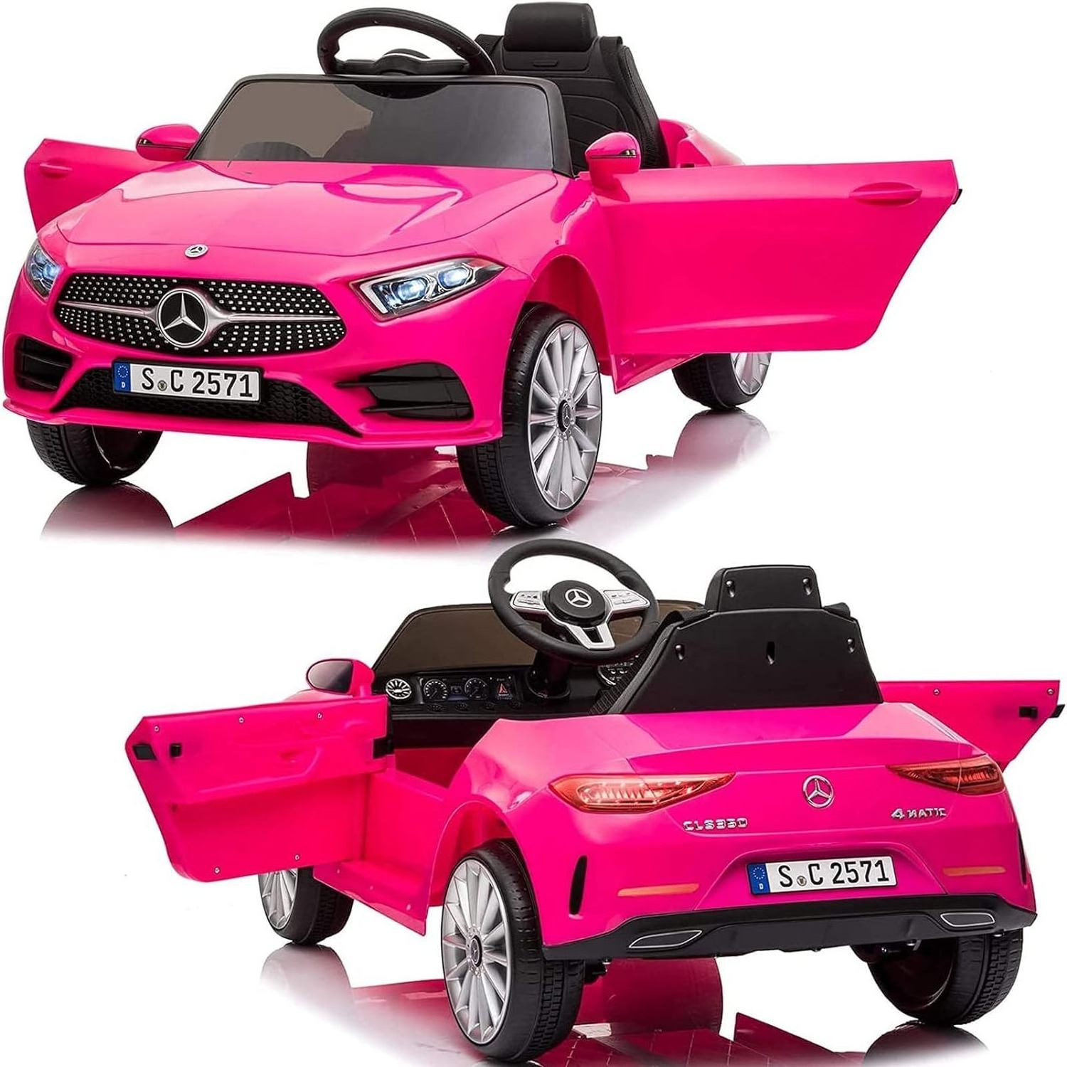 12V Ride On Car for Kids with Parent Remote Control, Licensed CLS350  Ride on Toy Electric Car for Toddlers 1-3 Years,