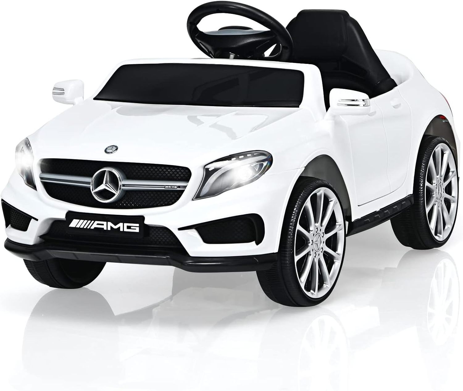 LICESED GLA45 toy car with remote control, mp3 plug, usb ,2 speeds, Led light, battery powered vehicle for toddler children