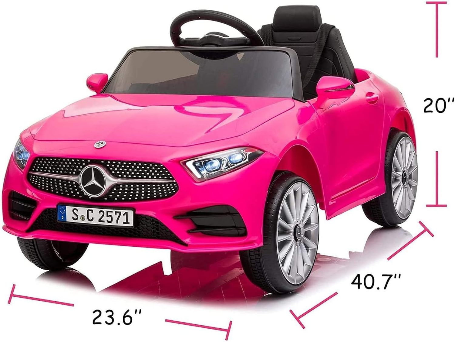 12V Ride On Car for Kids with Parent Remote Control, Licensed CLS350  Ride on Toy Electric Car for Toddlers 1-3 Years,