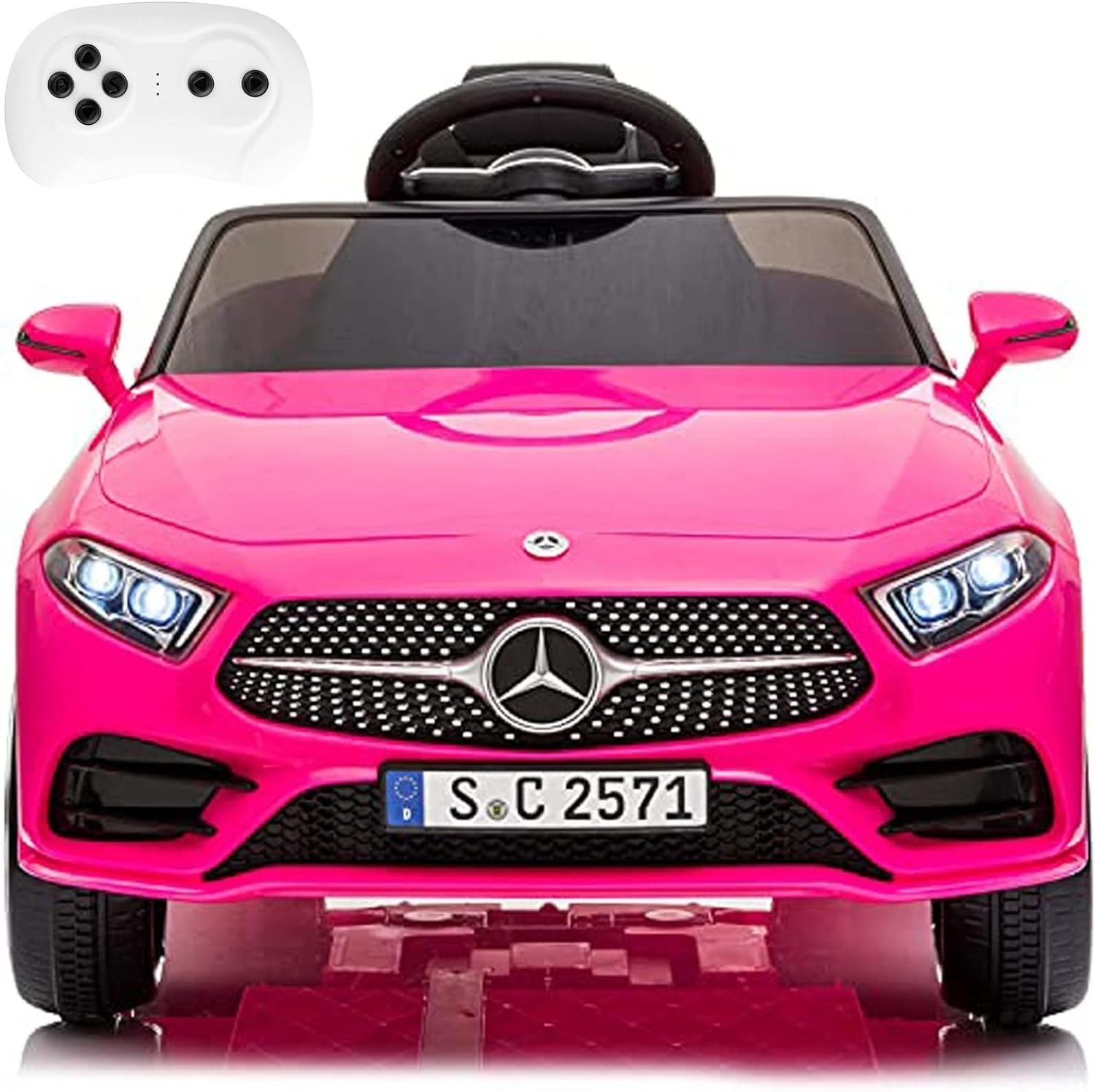 12V Ride On Car for Kids with Parent Remote Control, Licensed CLS350  Ride on Toy Electric Car for Toddlers 1-3 Years,