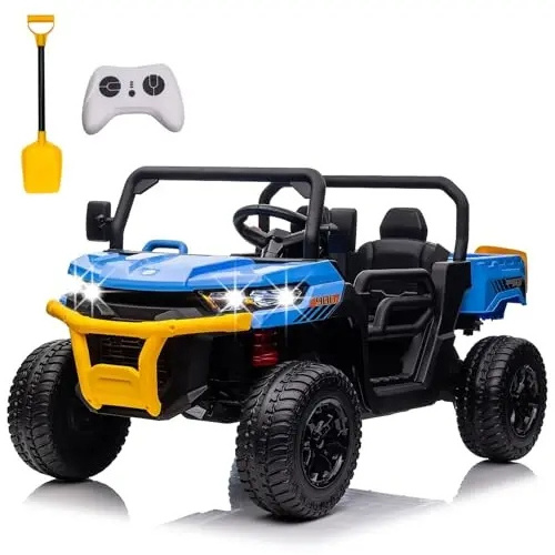 12V 24V Battery Electric Dump Truck Ride on Car 2-Seater with Remote Control