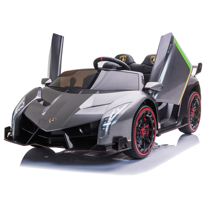 Lamborghini licensed car for child luxury electric two seater ride on toy kid car with R/C electric kids car