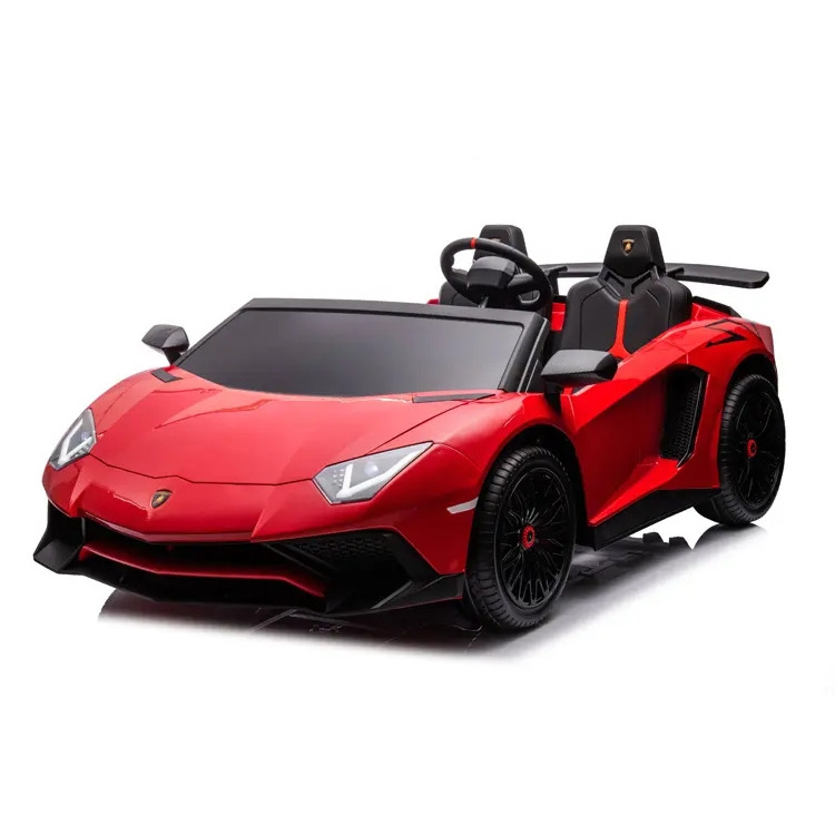 Big size licensed Lamborghini Aventador SV  24V electric ride on car with two scissor doors