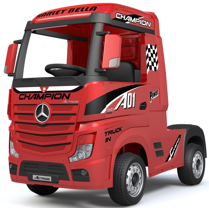 Licensed Mercedes Benz Actros truck ride on car with trailers kids children electric truck