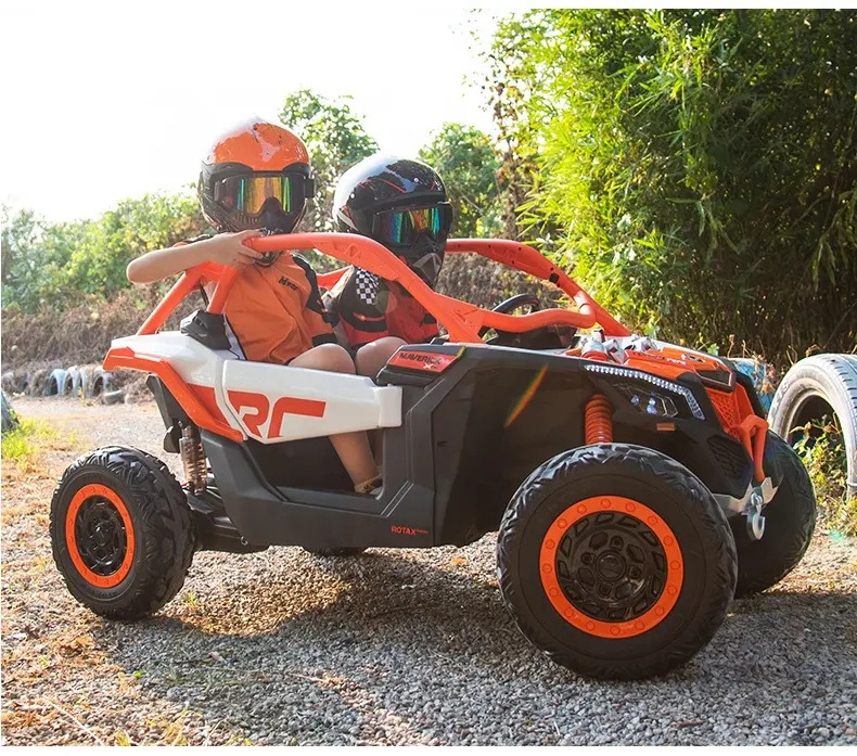 Licensed  UTV ride on 2*24v7ah battery and 4*200w motors ,leather seat and eva wheels for kids to ride