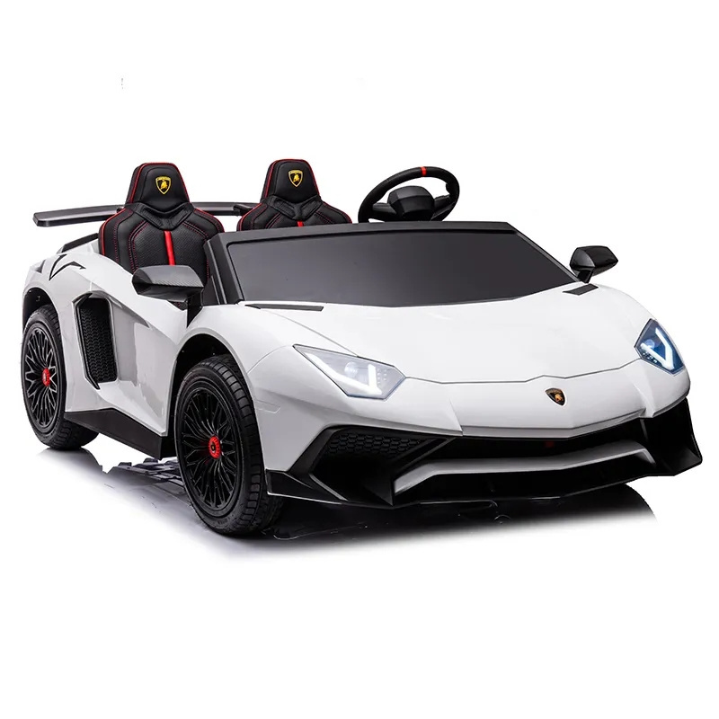 kid cars 24v electric 2 seats white color