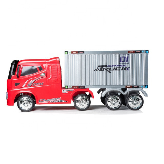 2020 new ride on lorry truck 12v new big size  baby ride on electric tractor  kids ride on trailer