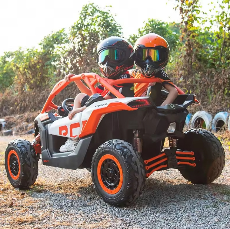 Best price utv electric car kids Licensed Can-Am UTV 2 seat ride-on cars 24v