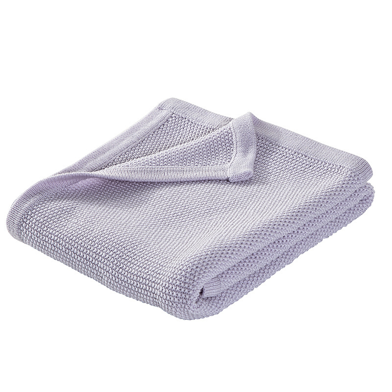 Luxury Super Soft Cashmere Like Merino Wool New Born Baby Shawl Blanket