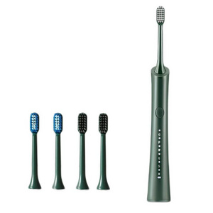 Wholesale sensitive tooth 6 speed USB charge towder shape Bamboo Charcoal bristle ultrasonic sonic electric toothbrush