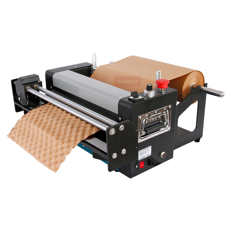 2023 New Market Choice Automatic Pressing Pad Cushion Packaging Void Fill Wrap Making Kraft Paper Bubble Machine