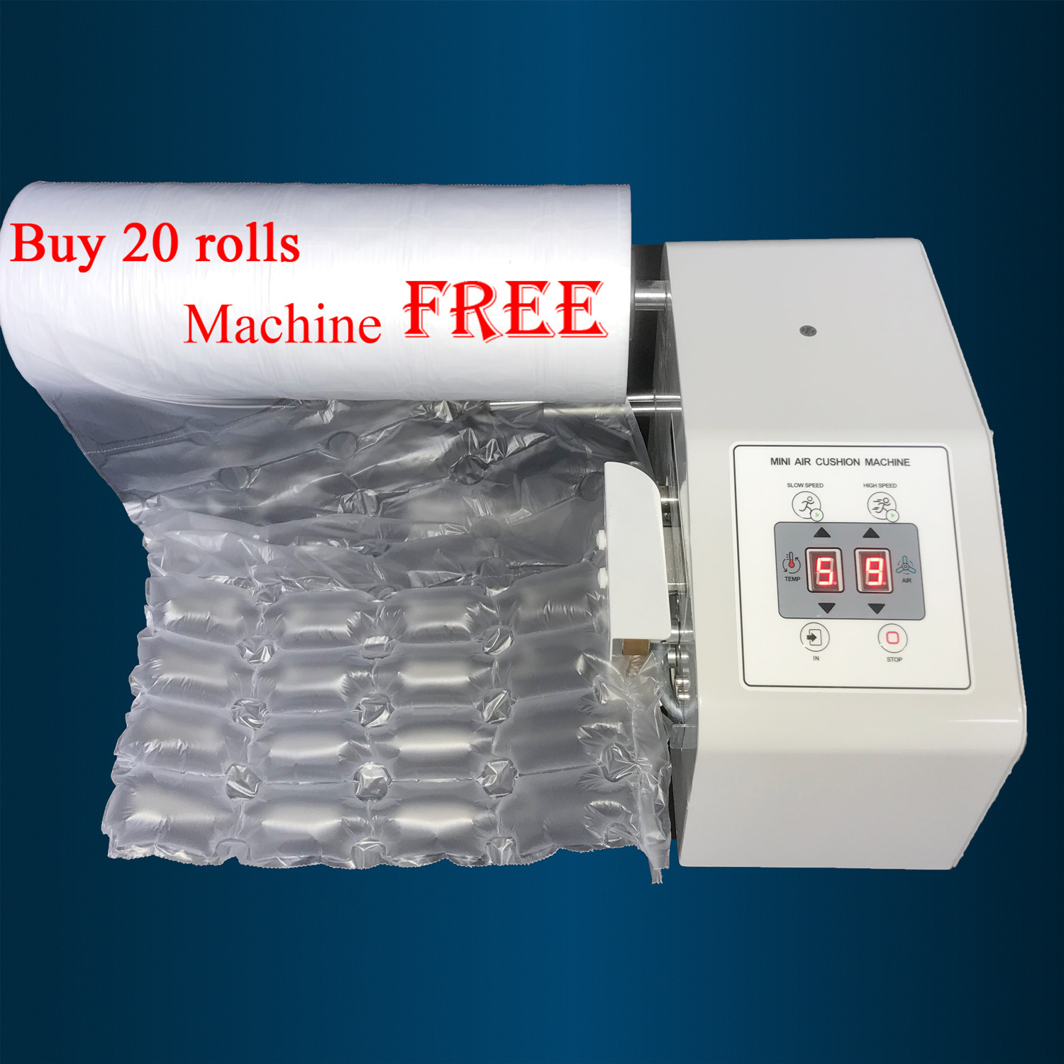 Desktop Air pillow Film Void Fill Cushion Making Machine For Shipping Express