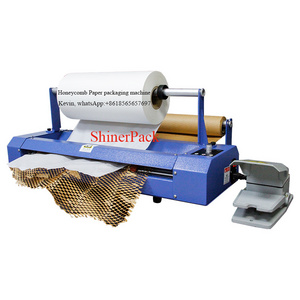 Automatic High Speed Protection Using Packaging Paper Wrapping Machines Honeycomb Kraft Paper Packaging Machine