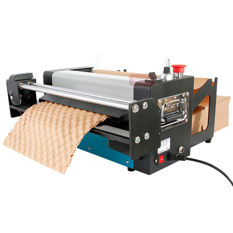 2023 New Market Choice Automatic Pressing Pad Cushion Packaging Void Fill Wrap Making Kraft Paper Bubble Machine