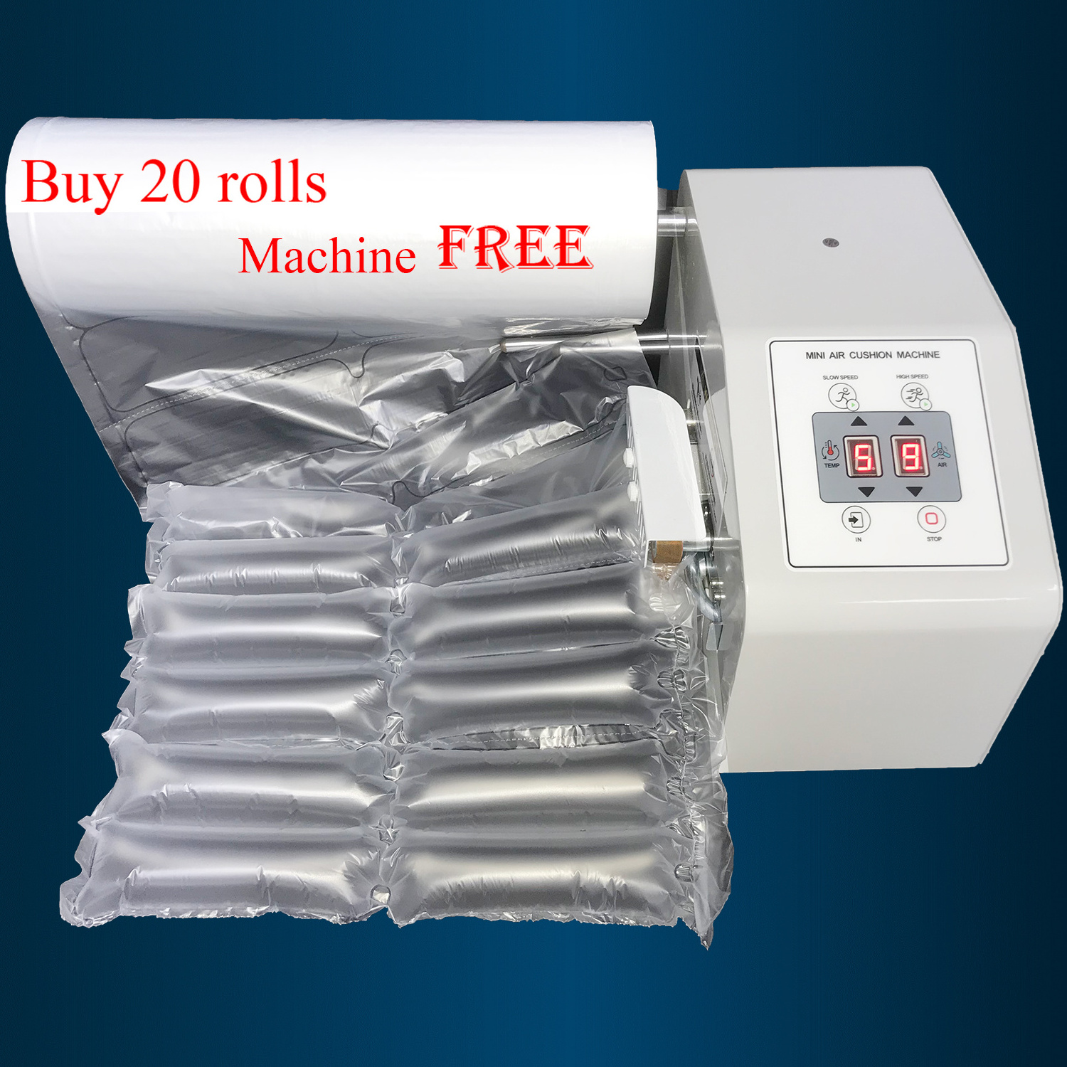 Desktop Air pillow Film Void Fill Cushion Making Machine For Shipping Express