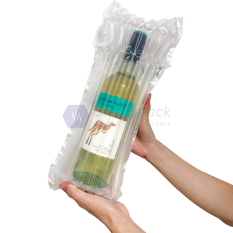 Strong Cushion Seal Bubble Film Bag Wine Bottle Protector Inflatable Bag Protective Air Column Wrapping Bag Packaging Protector