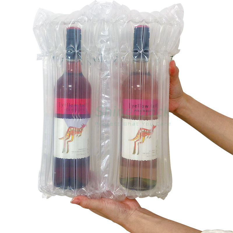 Strong Cushion Seal Bubble Film Bag Wine Bottle Protector Inflatable Bag Protective Air Column Wrapping Bag Packaging Protector