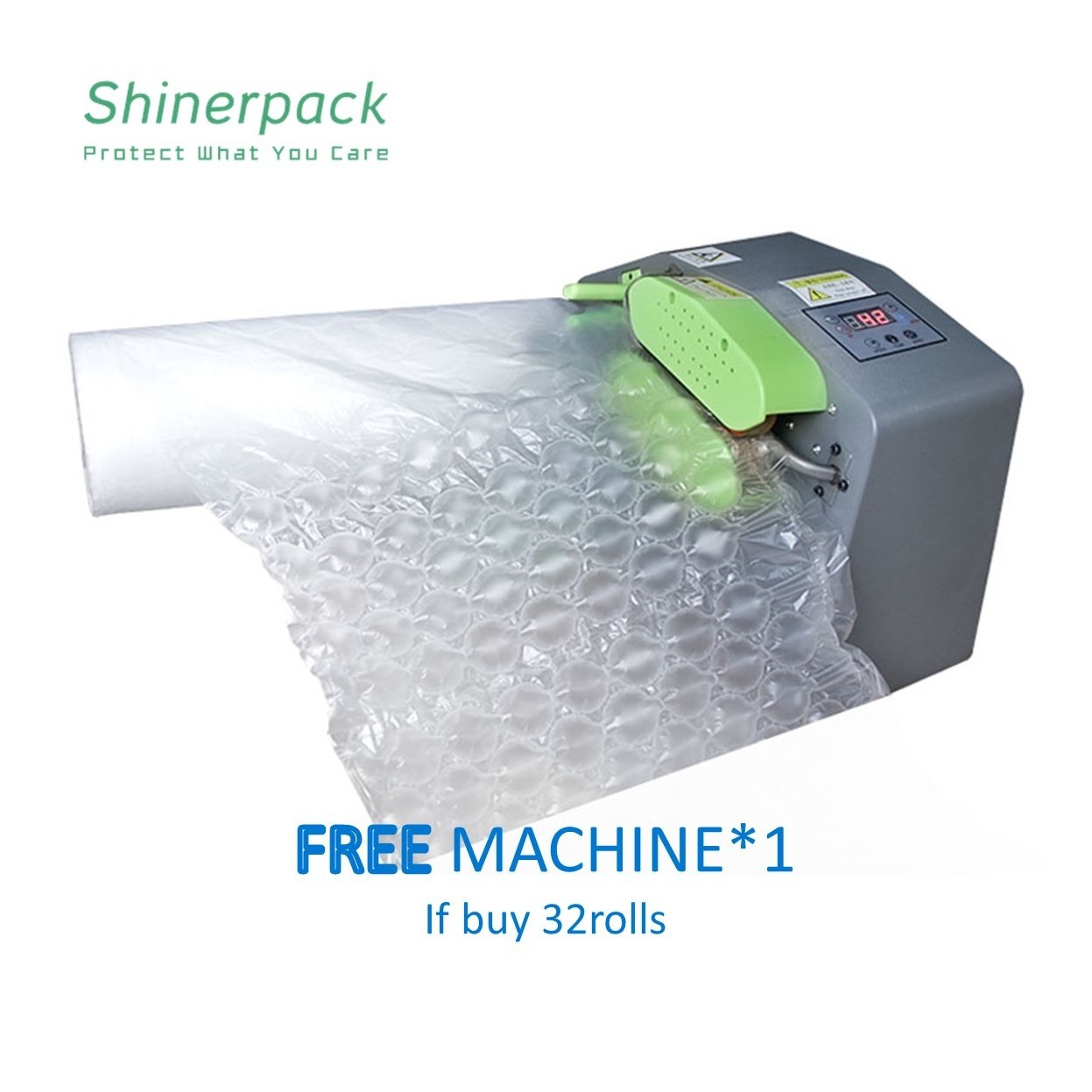 Factory Best Price Mini High Speed Packaging Bubble Film Pillow Bag Roll Packing Materials Air Cushion Machine