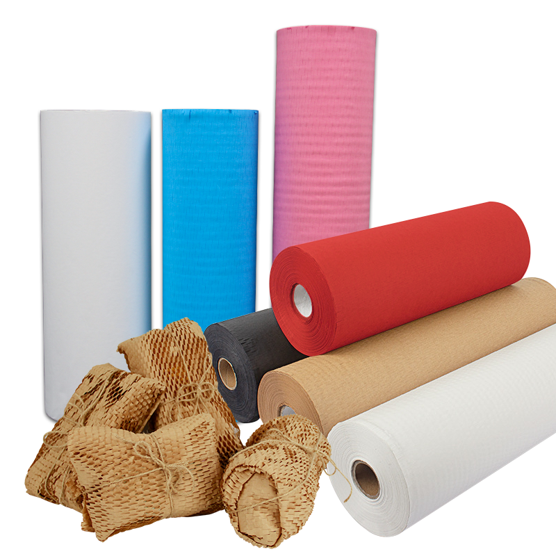 100% Recyclable And Biodegradable Protective Cushion Paper Wrap Hivewrap Honeycomb Paper Roll For Wrapping And Filling