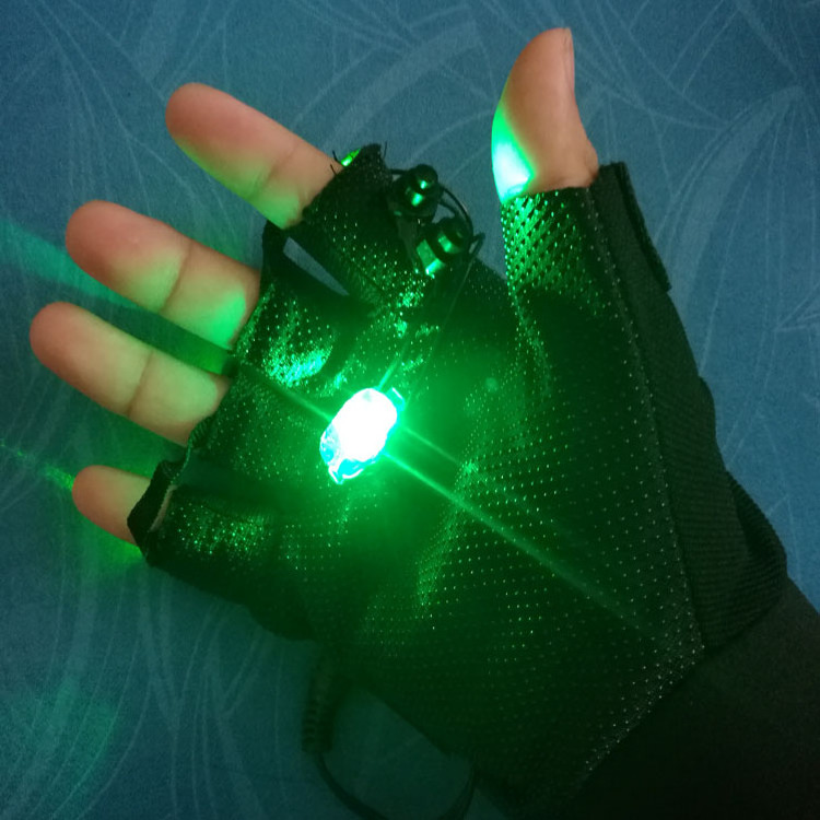 Popular Party Supplies Red or Green Laser Gloves with 5 Lasers For Dancing Led Glove